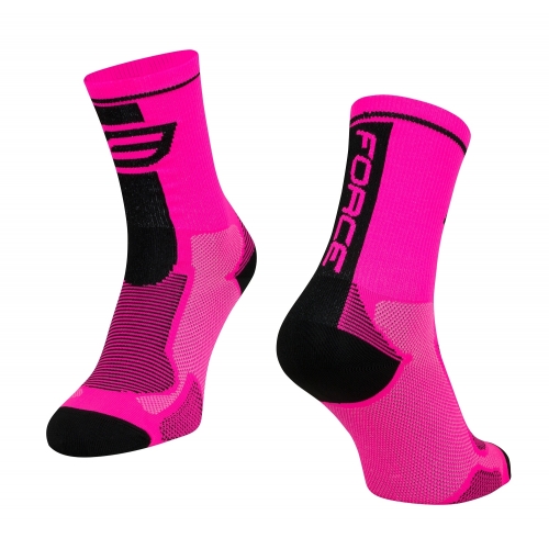 Force Trace Ροζ / Μπλε ποδηλατικές κάλτσες