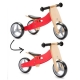 Zenit Ξύλινο Τρίκυκλο Ποδηλατάκι Trike 2 σε 1 red
