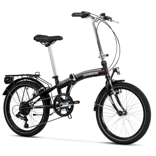 Lombardo Capri 015 20" Black Grey Mat Αναδιπλούμενο (σπαστό) ποδήλατο Δαλαβίκας bikes