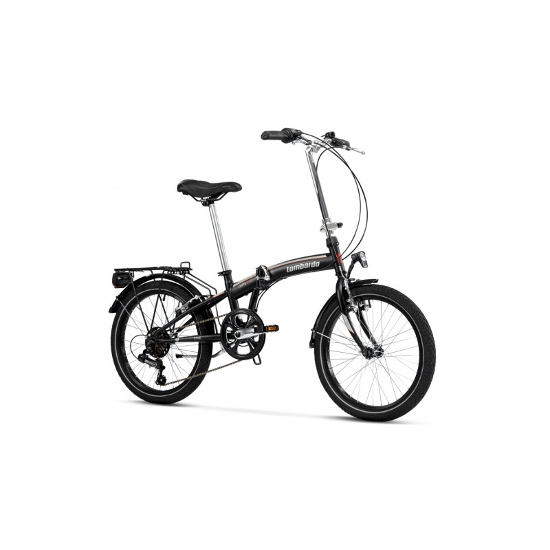 Lombardo Capri 015 20" Black Grey Mat Αναδιπλούμενο (σπαστό) ποδήλατο Dalavikas bikes
