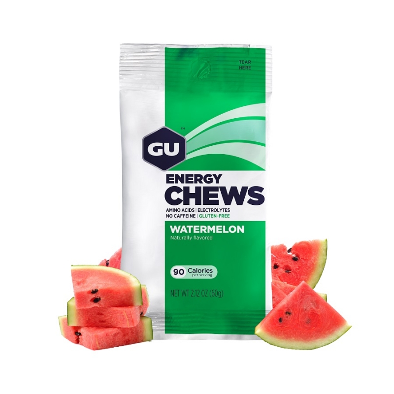 Gu Energy Chews Watermelon Μασώμενες καραμέλες ενέργειας Dalavikas bikes