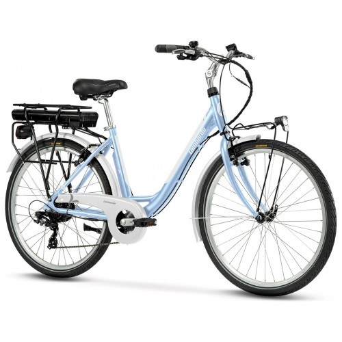 Lombardo Levanzo City E-Bike 26" Light Blue/White Glossy ηλεκτρικό ποδήλατο Δαλαβίκας bikes