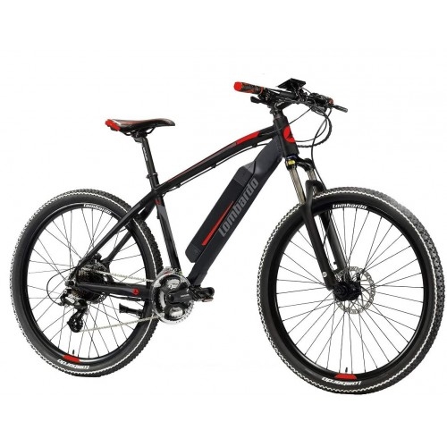 Lombardo Valderice WM MTB E-Bike 27.5" Black-Grey Red ηλεκτρικό ποδήλατο Δαλαβίκας bikes