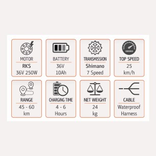 RKS MJ1  Ηλεκτρικό ποδήλατο πόλης