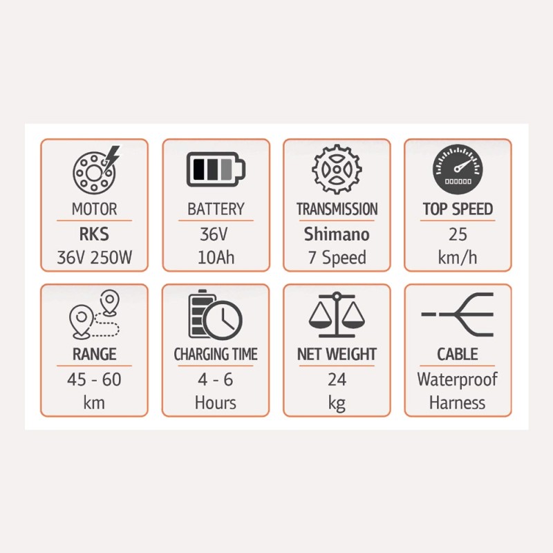 RKS MJ1  Ηλεκτρικό ποδήλατο πόλης