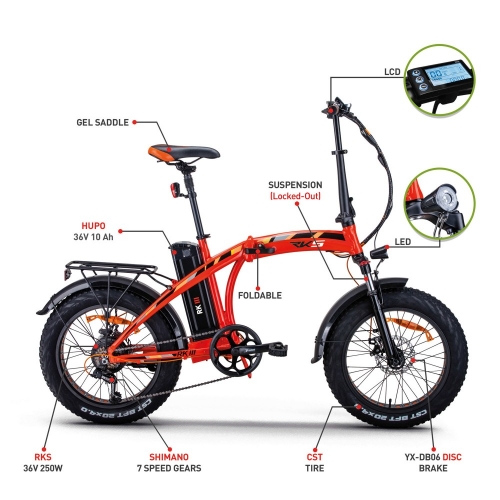 RKS RKIII-PRO Ηλεκτρικό ποδήλατο αναδιπλούμενο (σπαστό) Δαλαβίκας bikes