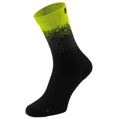 STEEP. R2 κάλτσες Μαύρες/Fluo Κίτρινες