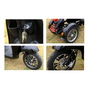 E-RIDE Falcon C 25 KM/H - Ηλεκτρικό τρίκυκλο scooter -χωρίς δίπλωμα