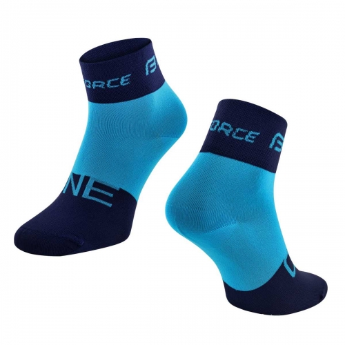 Force One Μπλε-Μαύρο κοντές ποδηλατικές κάλτσες Δαλαβίκας bikes