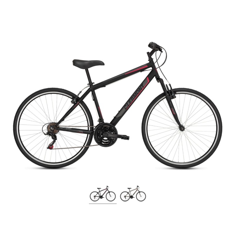 Clermont Stylous 28" ποδήλατο Trekking Shimano, μαύρο