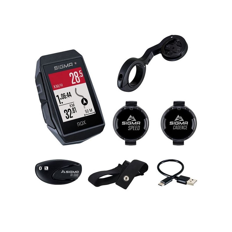 ΚΟΝΤΕΡ SIGMA ROX 11.0 HR EVO Sensor set Παλμογράφος & GPS Dalavikas bikes