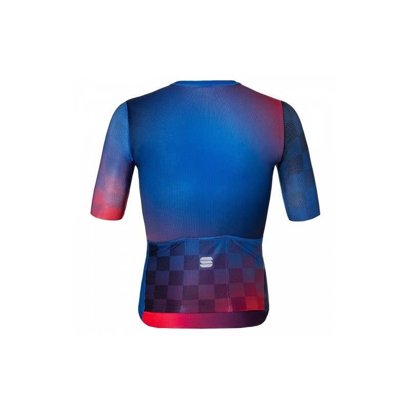 Μπλούζα με κοντό μανίκι Sportful  Rocket Jersey S/S - Blue/Red