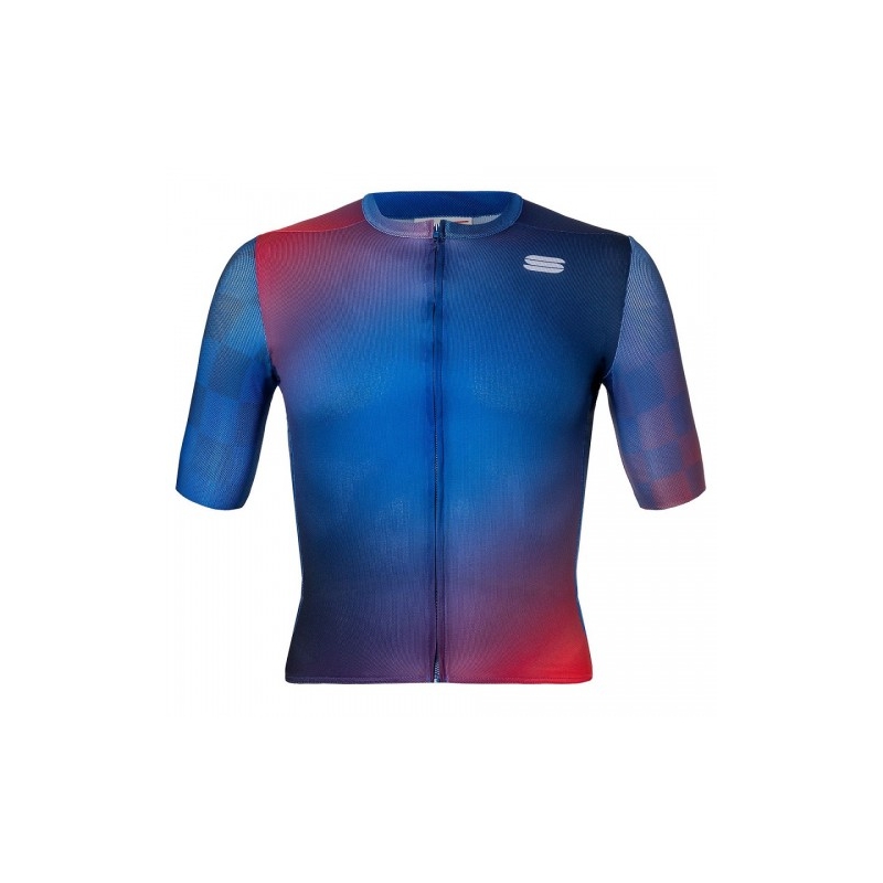 Μπλούζα με κοντό μανίκι Sportful Rocket Jersey S/S - Blue/Red Dalavikas bikes