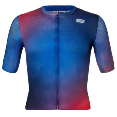 Μπλούζα με κοντό μανίκι Sportful  Rocket Jersey S/S - Blue/Red