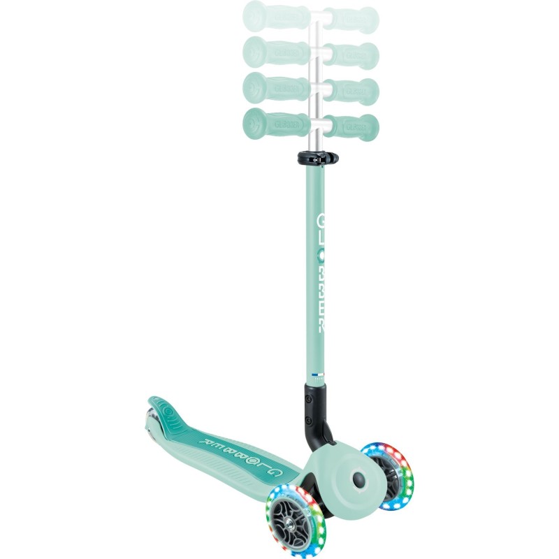 Globber Scooter Foldable Go. Up Active Lights 360 Mint παιδικό Πατίνι- Scooter- καρότσι-περπατούρα 3-1