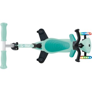 Globber Scooter Foldable Go. Up Active Lights 360 Mint παιδικό Πατίνι- Scooter- καρότσι-περπατούρα 3-1
