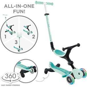 Active Lights 360 Mint παιδικό Πατίνι- Scooter- καρότσι-περπατούρα 3-1