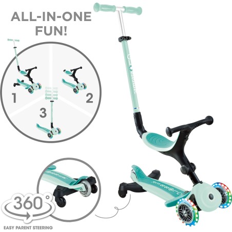 Active Lights 360 Mint παιδικό Πατίνι- Scooter- καρότσι-περπατούρα 3-1