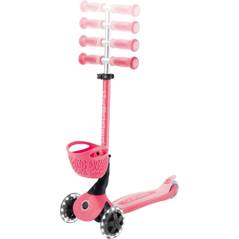 Globber Scooter Go-Up Baby Lights 360 Pink παιδικό Πατίνι- Scooter- καρότσι-περπατούρα 3-1