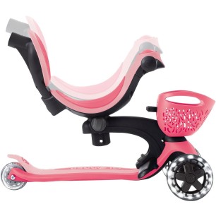 Globber Scooter Go-Up Baby Lights 360 Pink παιδικό Πατίνι- Scooter- καρότσι-περπατούρα 3-1
