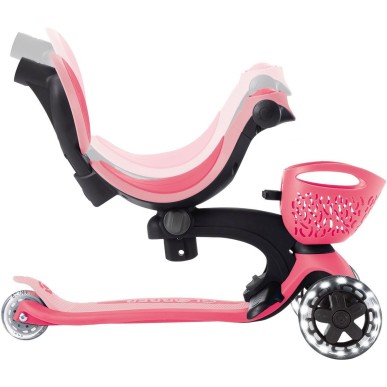 Globber Scooter Go-Up Baby Lights 360 Pink παιδικό Πατίνι- Scooter- καρότσι-περπατούρα 3-1