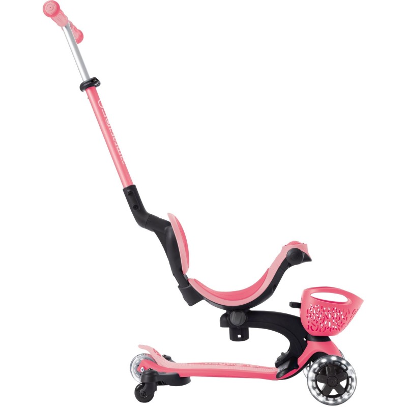 Globber Scooter Go-Up Baby Lights 360 Pink παιδικό Πατίνι- Scooter- καρότσι-περπατούρα 3-1