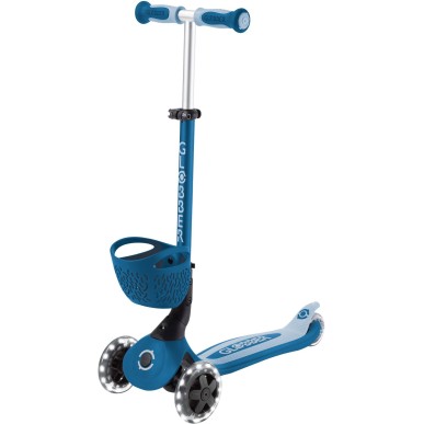 Globber Scooter Go-Up Baby Lights 360 Blue παιδικό Πατίνι- Scooter- καρότσι-περπατούρα 3-1