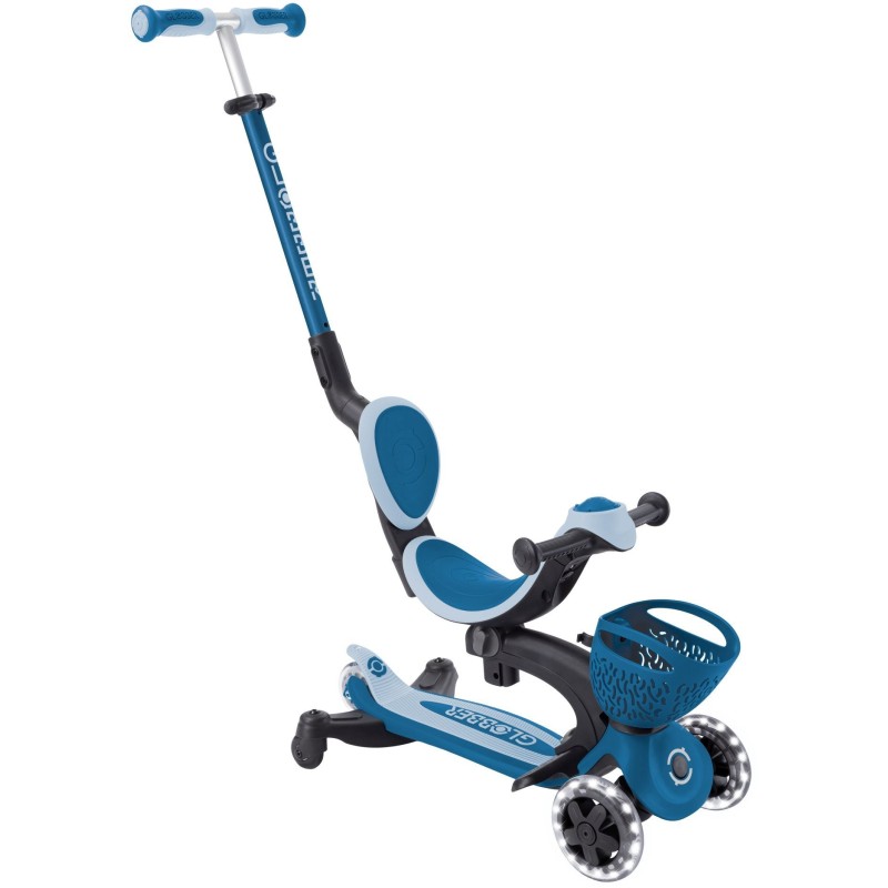 Globber Scooter Go-Up Baby Lights 360 Blue παιδικό Πατίνι- Scooter- καρότσι-περπατούρα 3-1