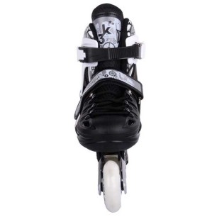 Inline Skates Athlo 10305 αυξομειούμενα με κούμπωμα και Velcro, black - πολλά νούμερα