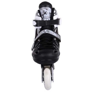 Inline Skates Athlo 10305 αυξομειούμενα με κούμπωμα και Velcro, black - πολλά νούμερα