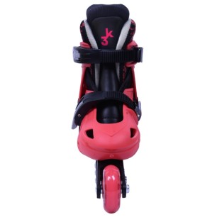 Inline Skates Athlo 1083 R αυξομειούμενα με κούμπωμα και Velcro, red - πoλλά νούμερα