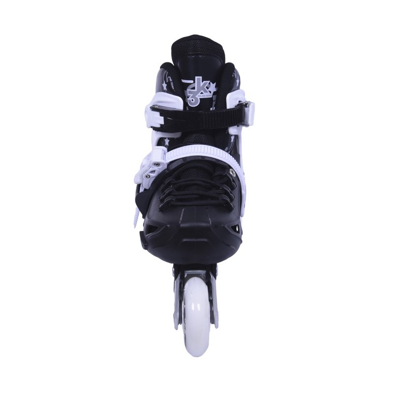 Inline Skates Athlo 10306bl αυξομειούμενα με κούμπωμα και Velcro, black - πολλά νούμερα