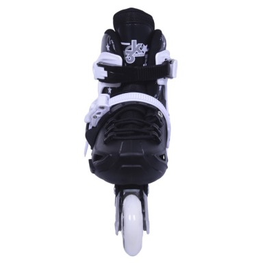 Inline Skates Athlo 10306bl αυξομειούμενα με κούμπωμα και Velcro, black - πολλά νούμερα