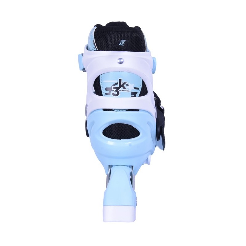 Inline Skates Athlo 10306bl αυξομειούμενα με κούμπωμα και Velcro, blue πολλά νούμερα