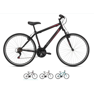 Clermont Stylous 28" ποδήλατο Trekking Shimano, μαύρο