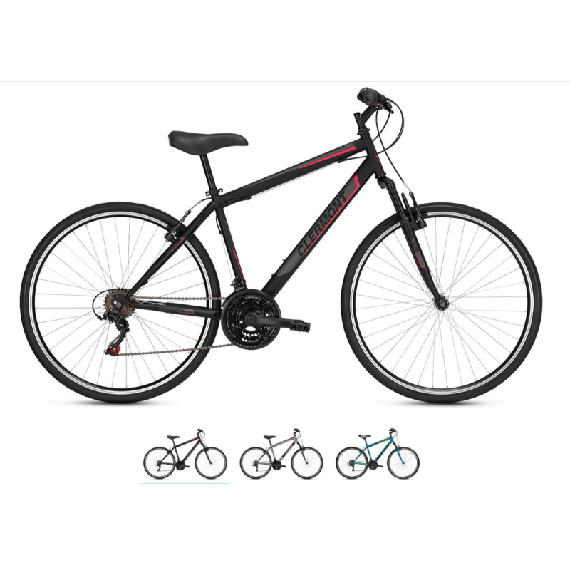 Clermont Stylous 28" ποδήλατο Trekking Shimano, μαύρο