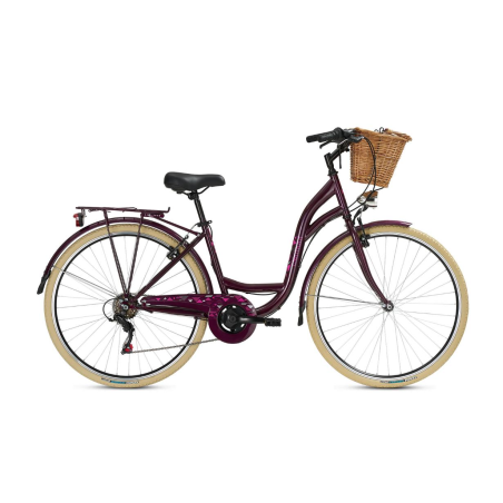 Clermont Eclipse 28" ποδήλατο πόλης Shimano 6sp μπορντώ