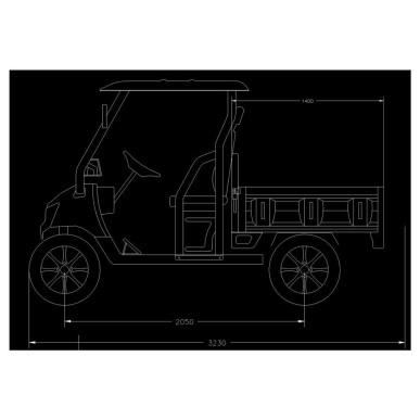 E-RIDE GLF CARGO (72V/45AH Λιθίου) Τετράκυκλο Ηλεκτρικό scooter - απαιτεί δίπλωμα