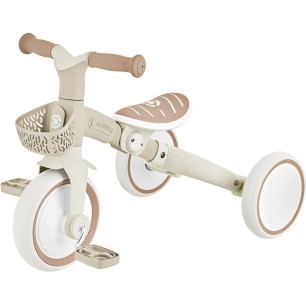Globber Learning Trike 3 In 1 Plus Eco Coconut Τρίκυκλο ποδήλατο bebe & ισορροπίας