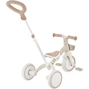 Globber Learning Trike 3 In 1 Plus Eco Coconut Τρίκυκλο ποδήλατο bebe & ισορροπίας