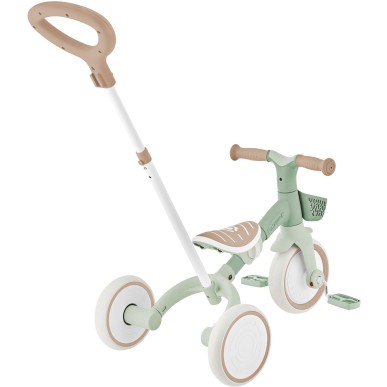 Globber Learning Trike 3 In 1 Plus Eco Pistachio Τρίκυκλο ποδήλατο bebe & ισορροπίας