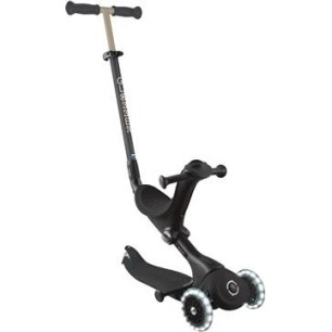 Globber Scooter Go-Up Deluxe Fantasy Lights Black παιδικό Πατίνι- Scooter- καρότσι-περπατούρα 3-1