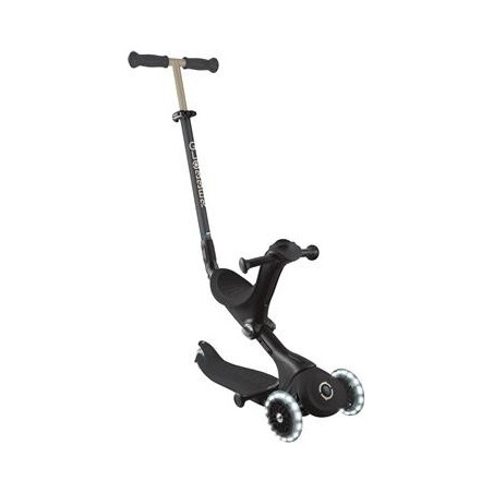 Globber Scooter Go-Up Deluxe Fantasy Lights Black παιδικό Πατίνι- Scooter- καρότσι-περπατούρα 3-1