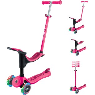 Globber Scooter Go-Up Sporty Lights φούξια
