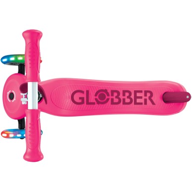 Globber Scooter Go-Up Sporty Ligths φούξια παιδικό Πατίνι- Scooter - καροτσάκι-περπατούρα 3-1
