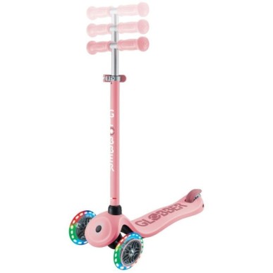 Globber Scooter Go-Up Sporty Ligths  pink παιδικό Πατίνι- Scooter - καροτσάκι-περπατούρα 3-1