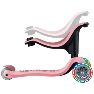 Globber Scooter Go-Up Sporty Ligths  pink παιδικό Πατίνι- Scooter - καροτσάκι-περπατούρα 3-1
