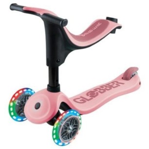 Globber Scooter Go-Up Sporty Ligths  pink παιδικό Πατίνι- Scooter - καροτσάκι-περπατούρα 3-1