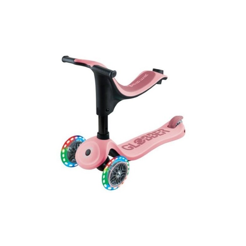 Globber Scooter Go-Up Sporty Ligths  pink παιδικό Πατίνι- Scooter - καροτσάκι-περπατούρα 3-1
