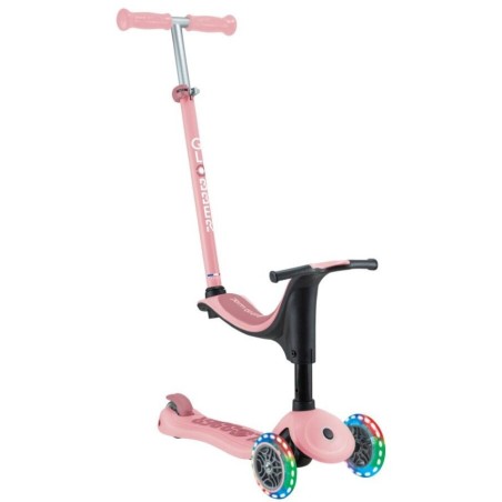 Globber Scooter Go-Up Sporty Ligths  pink παιδικό Πατίνι- Scooter - καροτσάκι-περπατούρα 3-1